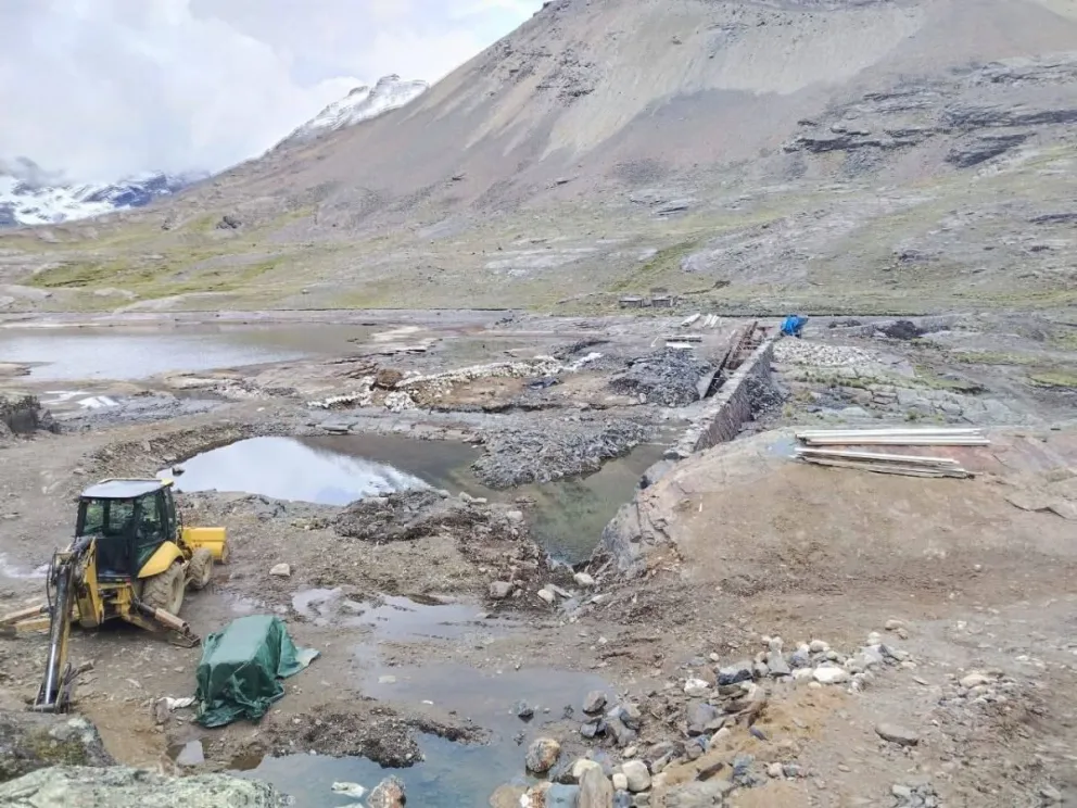 Actividades mineras ilegales fueron detectadas por la AJAM, en cuencas de ríos de La Paz. Foto AJAM