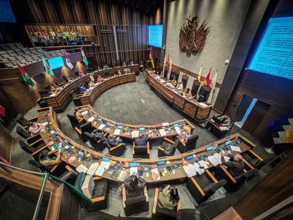 Una sesión en la Cámara de Senadores. Foto archivo