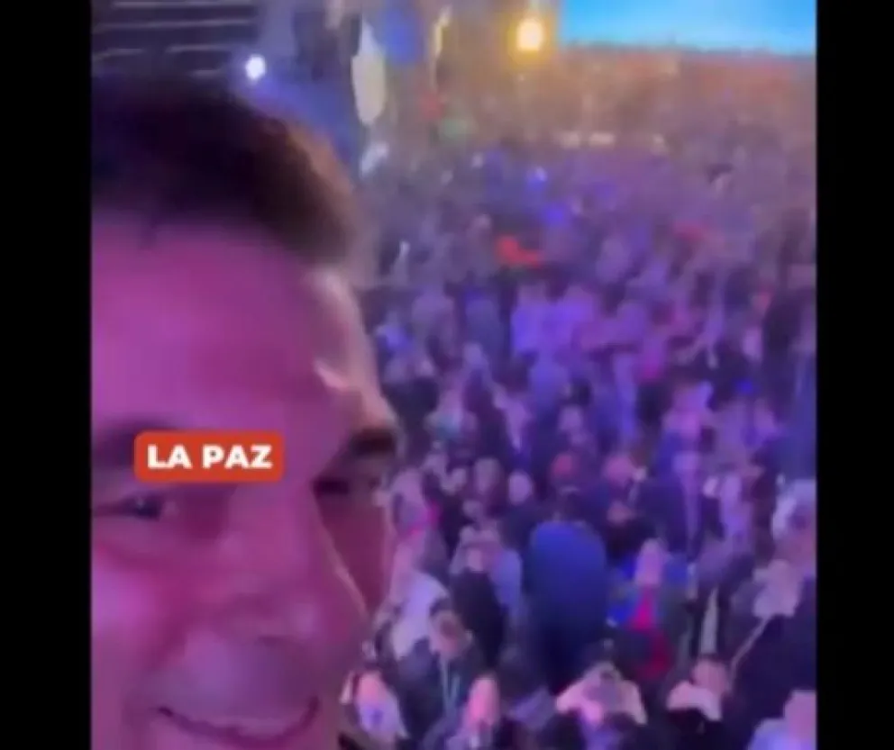 El presidente Rodrigo Paz desde el Electro Preste. Foto: Captura de imagen