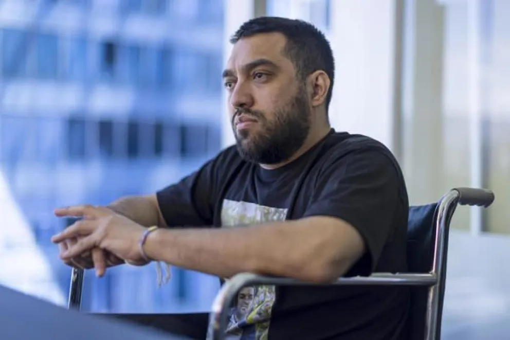 Ramón Centeno habla durante una entrevista con EFE este jueves, en Caracas (Venezuela). EFE/ Miguel Gutierrez