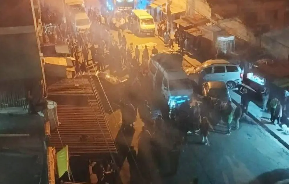 El accidente en Villa Fátima. Foto: FMBolivia