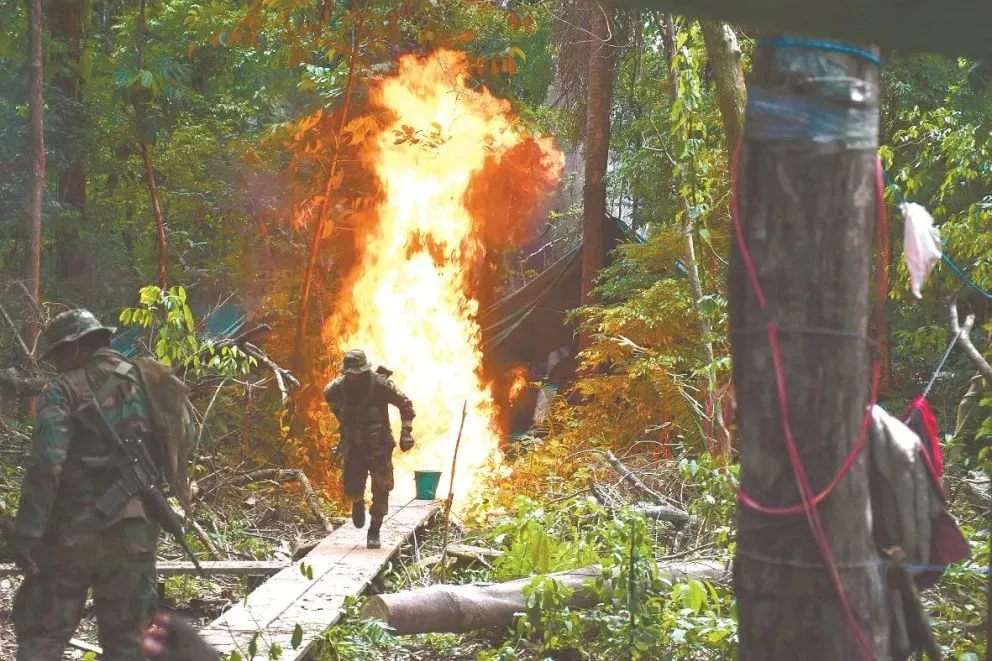 Un operativo antidrogas. Foto archivo
