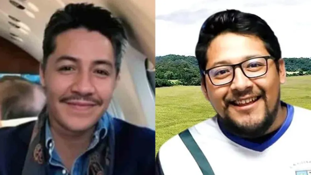 Luis Marcelo y Rafael Arce Mosqueira, hijos del presidente Luis Arce. Foto: Composición