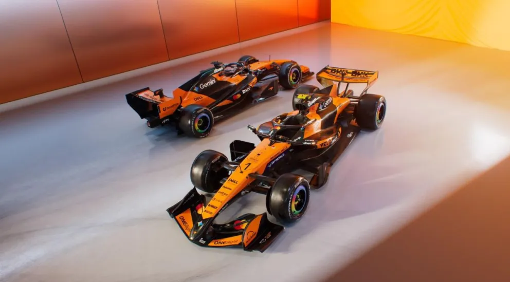 El McLaren MCL40 que presentó la escudería británica este lunes. Foto: EFE