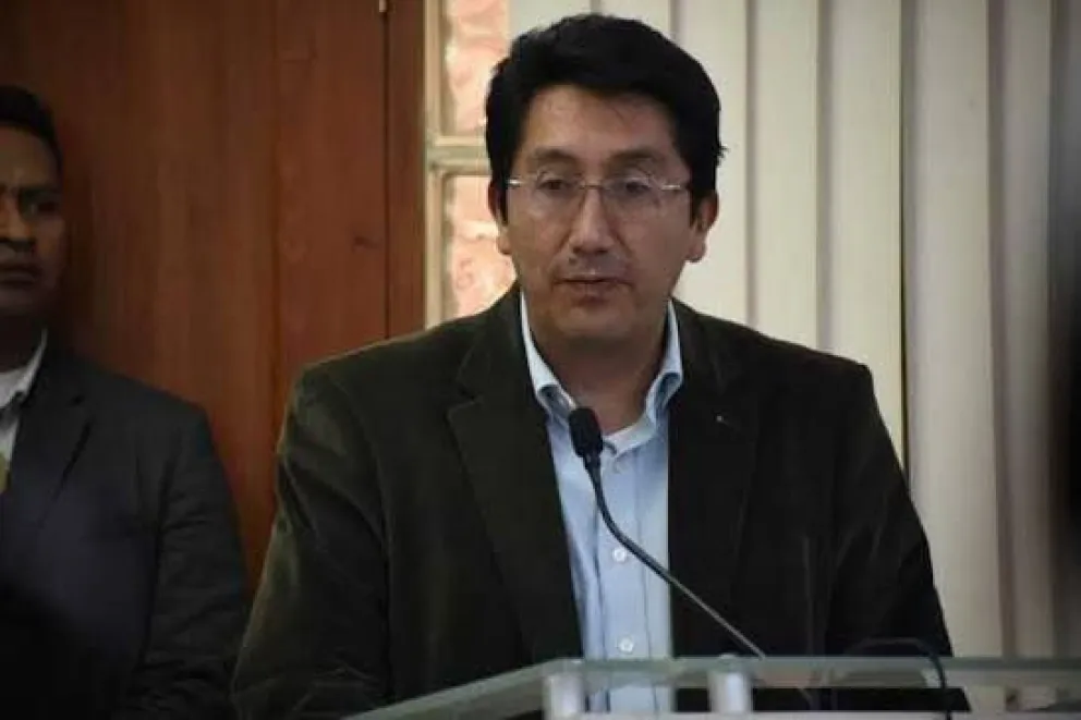 El exgerente de la Caja Nacional de Salud (CNS) René Delgado aprehendido. Foto: Informe Exclusivo 