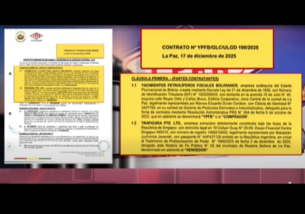 Uno de los contratos difundidos por DTV. 