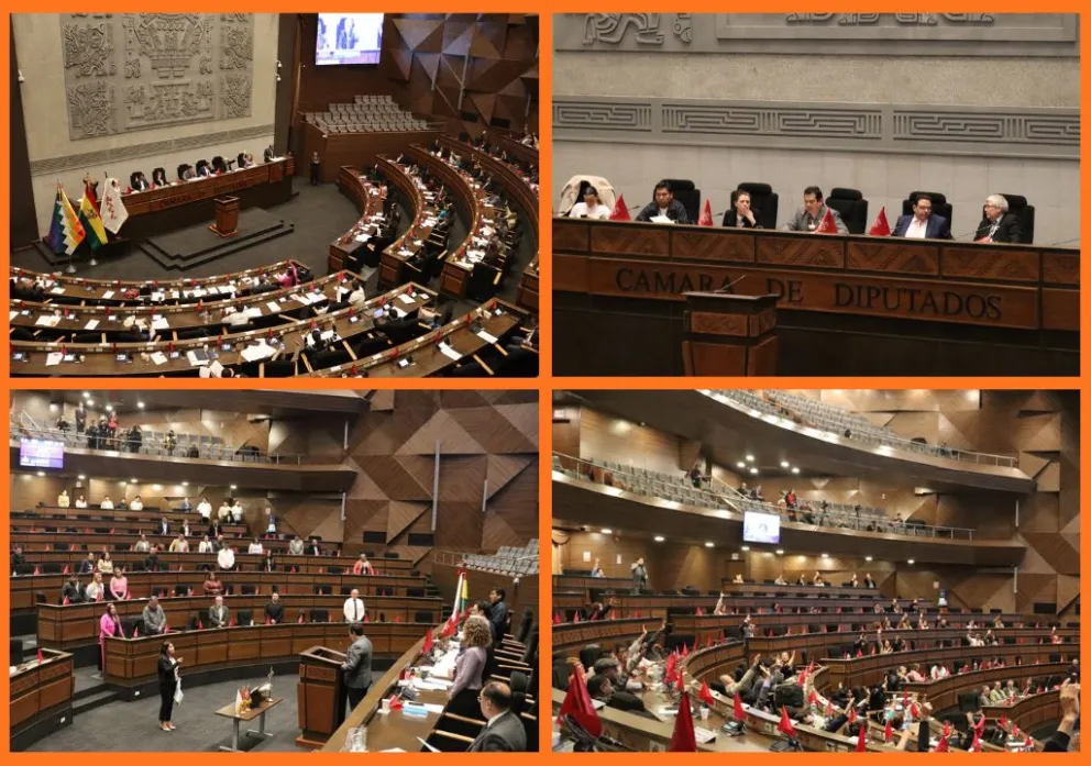La sesión que se llevó adelante en Diputados. Fotos: Cámara Baja 