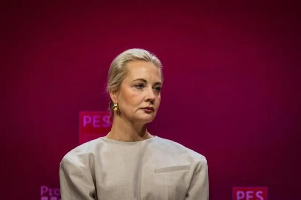 La activista rusa de derechos humanos Yulia Navalnaya, viuda del líder de la oposición rusa Alexei Navalni, en La Haya, Países Bajos, 8 de noviembre de 2025. EFE