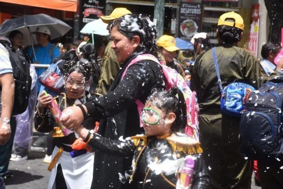 El corso infantil se llevó este sábado. Foto: Gobierno Municipal de La Paz