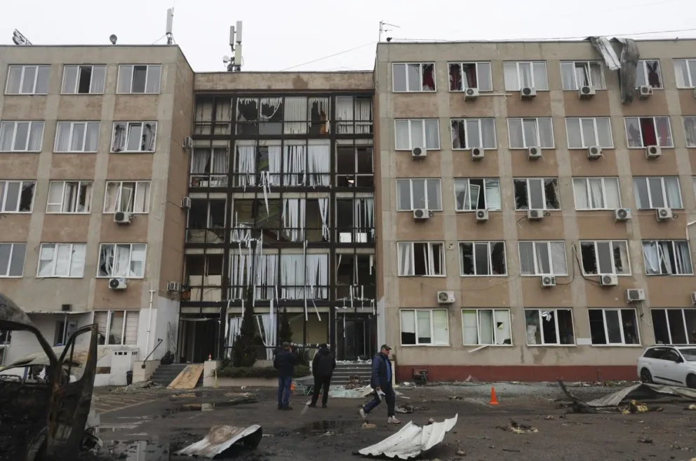 Imagen de los restos de un ataque rusos en la ciudad ucraniana de Odesa. Foto: EFE