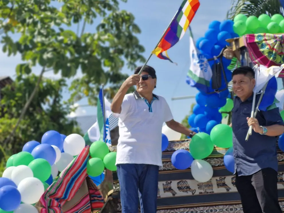 Morales reaparece. Foto: RRSS del exmandatario 