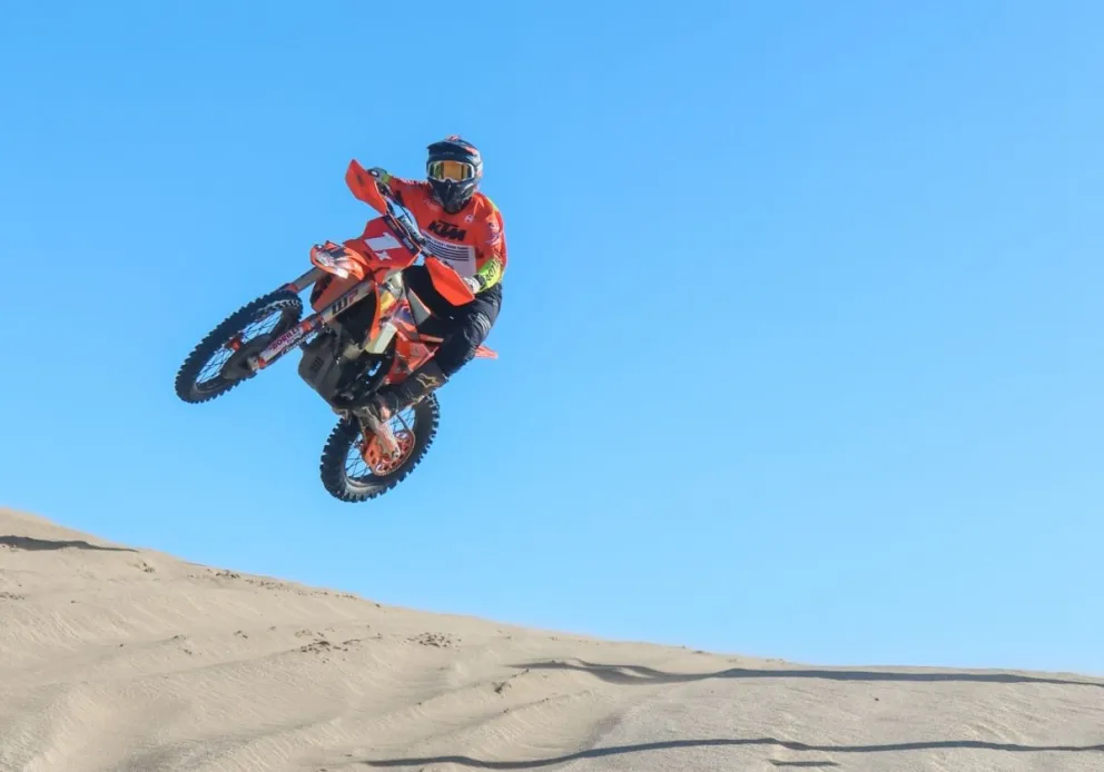 Salvatierra durante su entrenamiento en Argentina. Foto: Prensa Salvatierra.