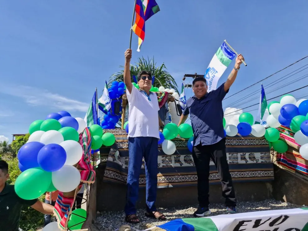 Evo Morales en Lauca Ñ. Foto: RKC