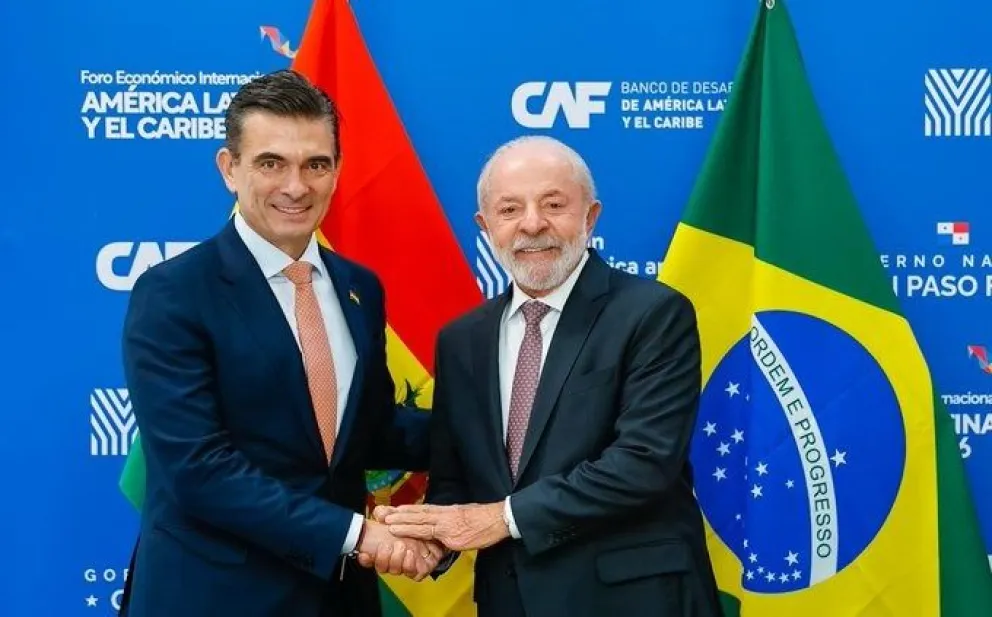 Rodrigo Paz y Luiz Inácio Lula da Silva: Foto: Cuenta de X de Lula Da Silva