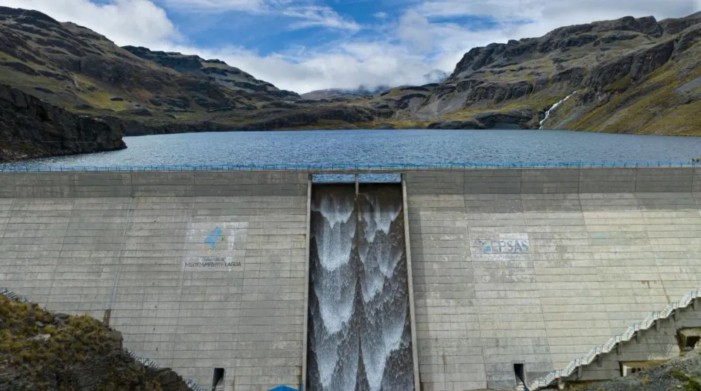 Una de las represas que llegó al 100% de su capacidad. Foto: EPSAS