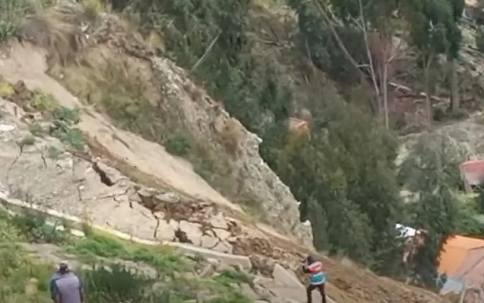 Una imagen de lo que ocurre en la zona Cervecería de Pampahasi. Foto Captura de imagen