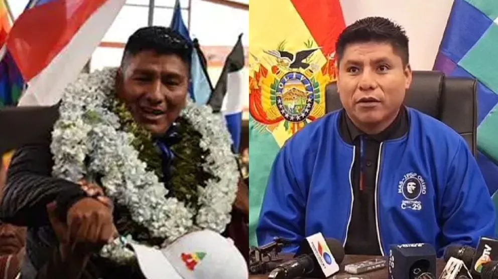 García figura como candidato a primer asambleísta de Cochabamba por A-UPP, sigla con la que Loza postula a gobernador. Foto: Composición