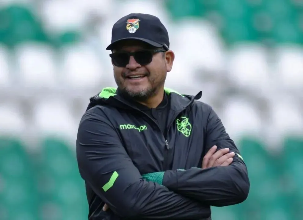 Óscar Adolfo Villegas, técnico del seleccionado boliviano. Foto: AD