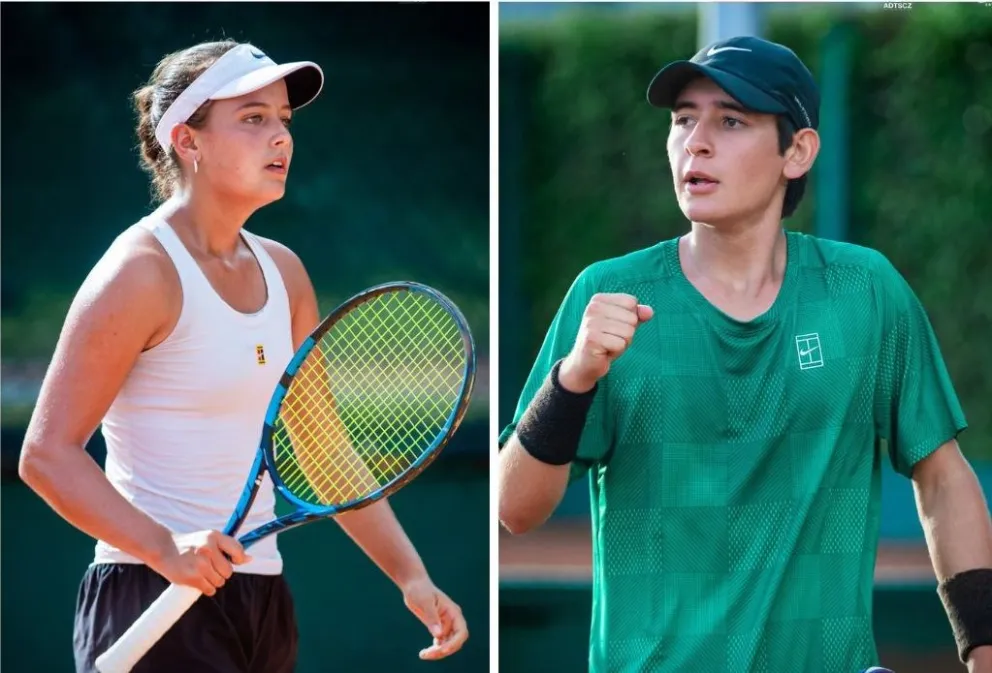 Salaberry (izq.) y Solis durante sus partidos. Fotos: ADTSCZ.