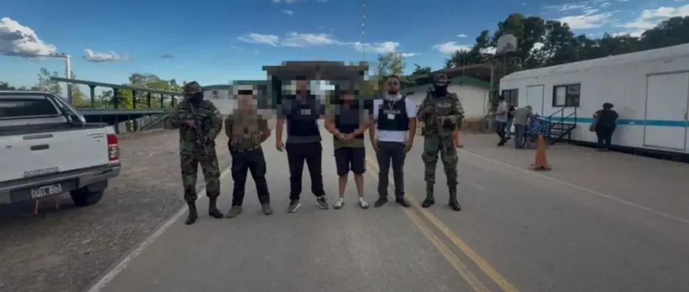 Uno de los aprehendidos en Bermejo. Foto: Fiscalía de Tarija