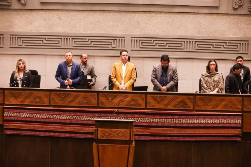 Lara durante una anterior sesión en el Legislativo.