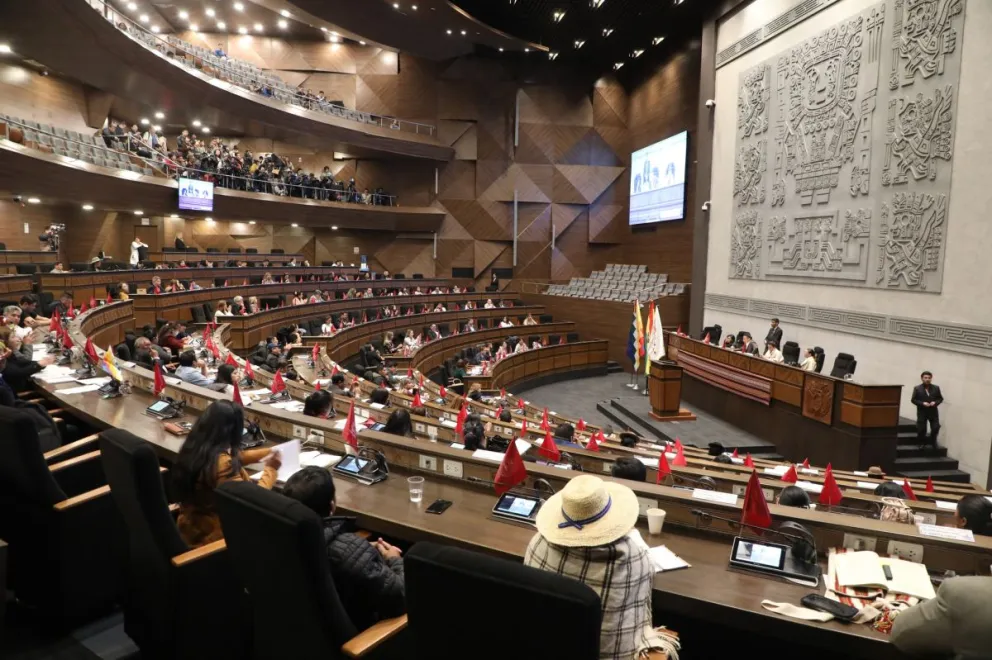 La sesión de interpelación se llevó adelante la mañana de este viernes. Foto: Vicepresidencia