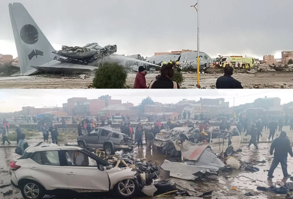 Imágenes del accidente capturadas en redes sociales