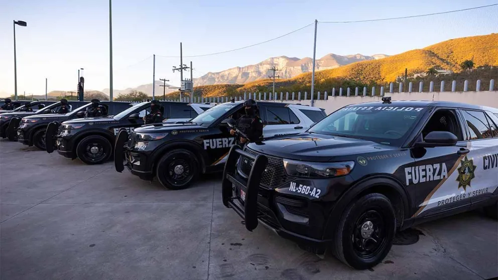 El operativo presentado por las autoridades del estadio de Nuevo León Foto: TVC