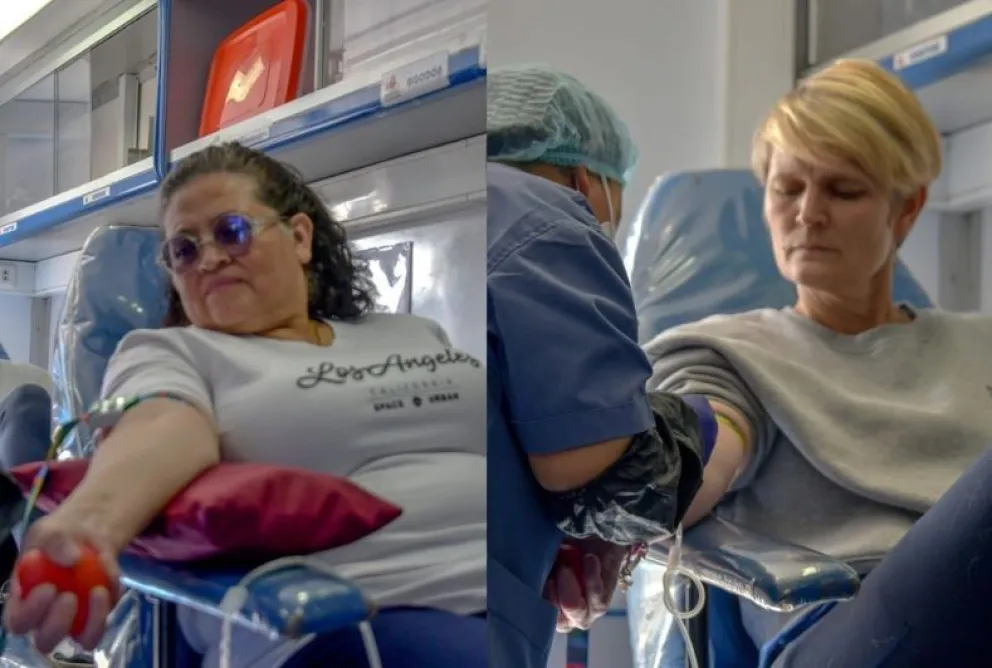 La ministra Marcela Flores y la embajadora de Suecia, Johanna Teague. Foto: Ministerio de Salud