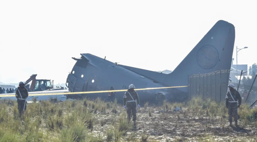 El accidente ocurrió el 27 de febrero alrededor de las 18:20, durante la maniobra de aterrizaje en El Alto. Foto: Marka Registrada