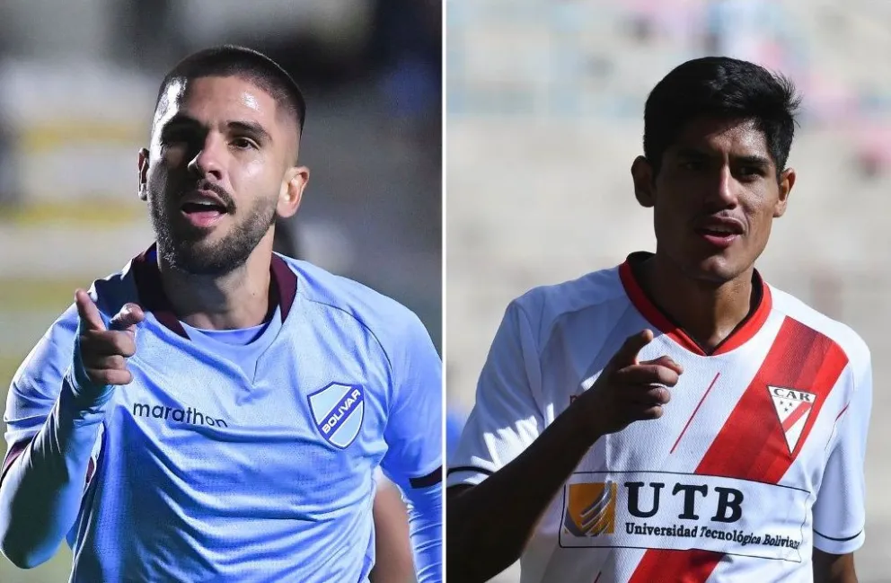 Melgar (izq.), de Bolívar, y Nava, de Always Ready. Fotos: APG.