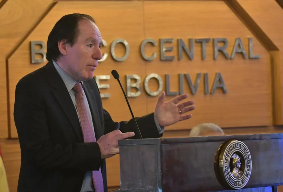 El presidente del BCB, David Espinoza. Foto: APG 