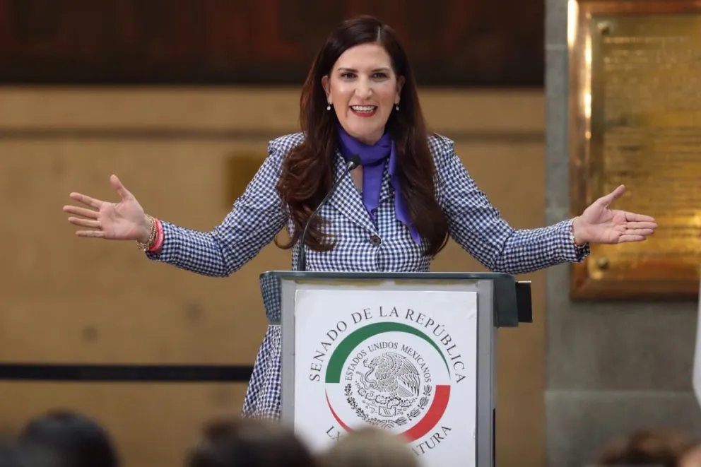 La presidenta de la Cámara Baja del Congreso de México, Kenia López. Imagen de archivo. Foto: EFE