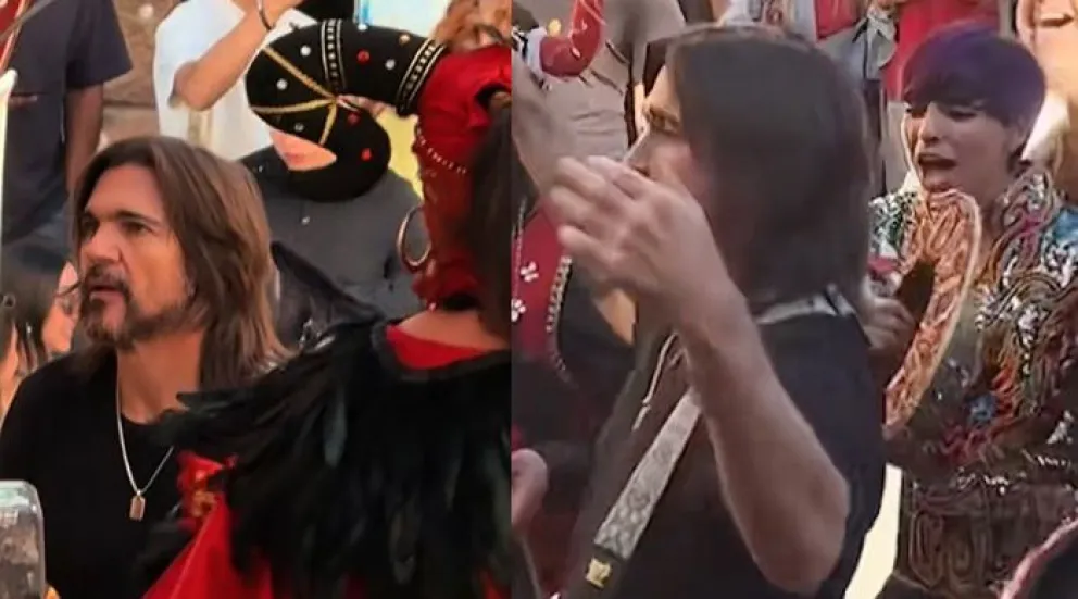 Capturas de los videos de Juanes que se difunden por redes sociales.