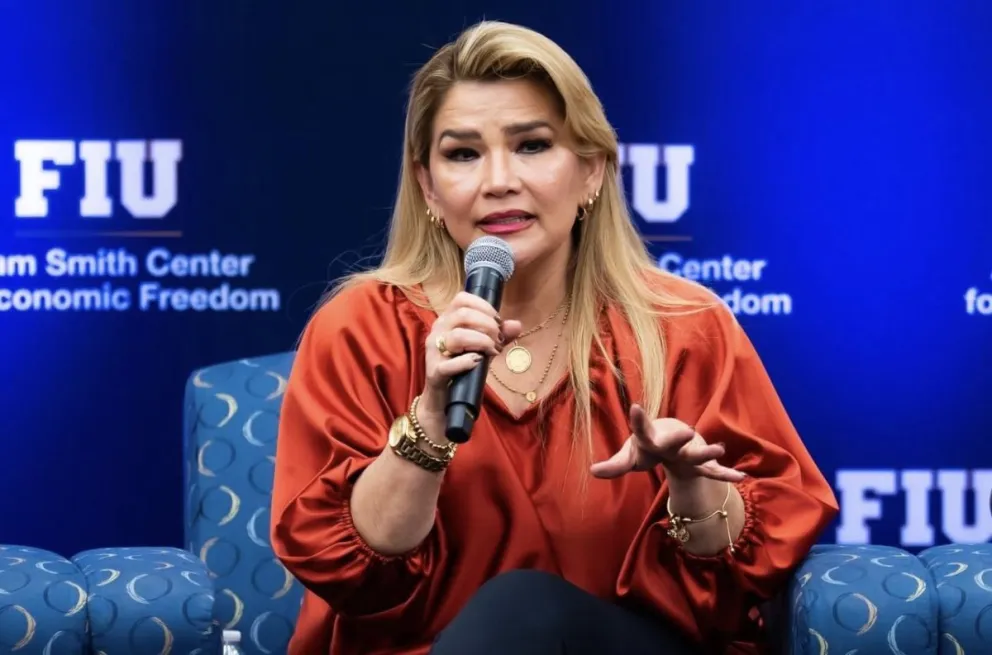 La expresidenta Jeanine Añez. Foto: ABI