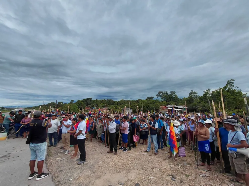 Uno de los puntos de vigilia de los cocaleros. Foto: RKC