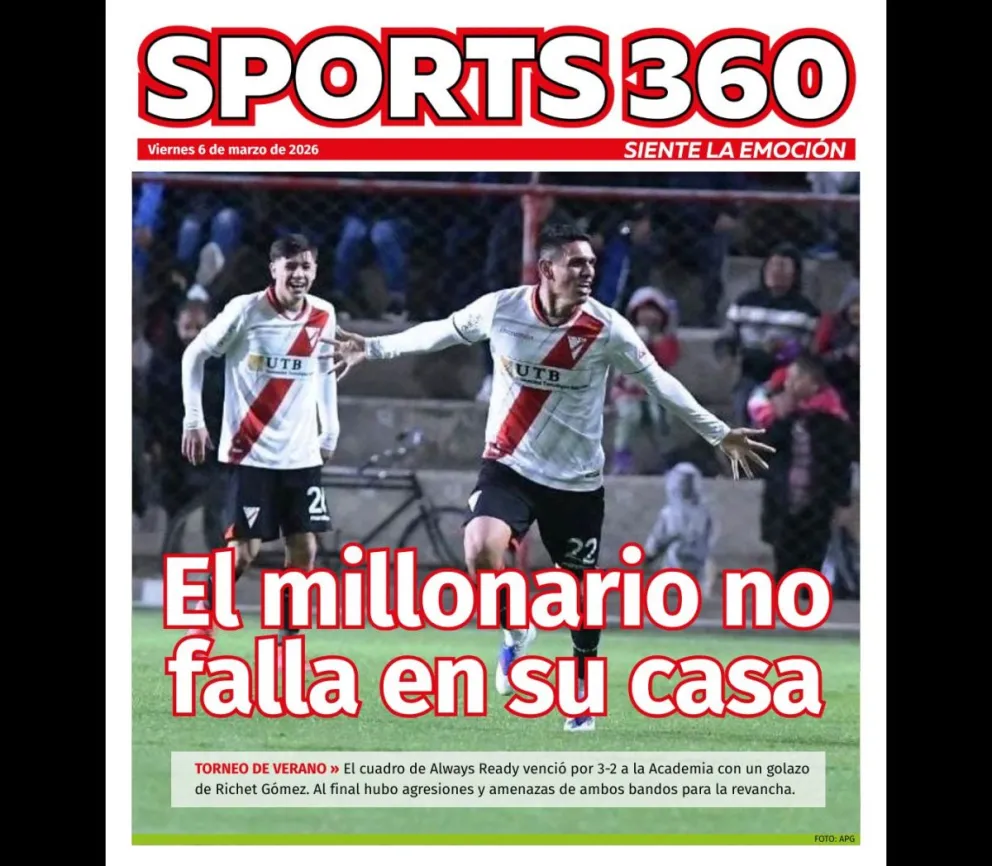 Richet Gómez celebra el gol del triunfo a cuatro minutos del final. Foto: APG