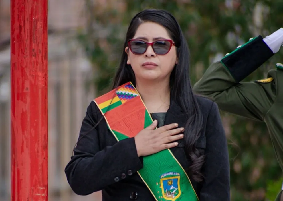 La alcaldesa de El Alto, Eva Copa. Foto: RRSS de la autoridad 