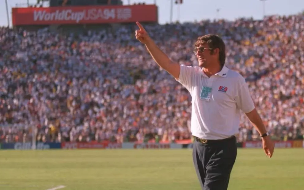 Bora Milutinovic cuando dirigió a Estados Unidos en la Copa del Mundo de 1994. Foto: EFE
