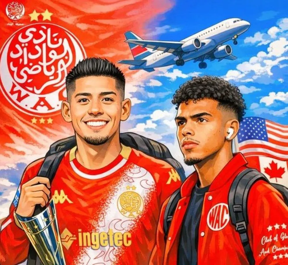 Un arte de Vaca (izq.) y Paniagua publicado por el portal Delta Wydad.