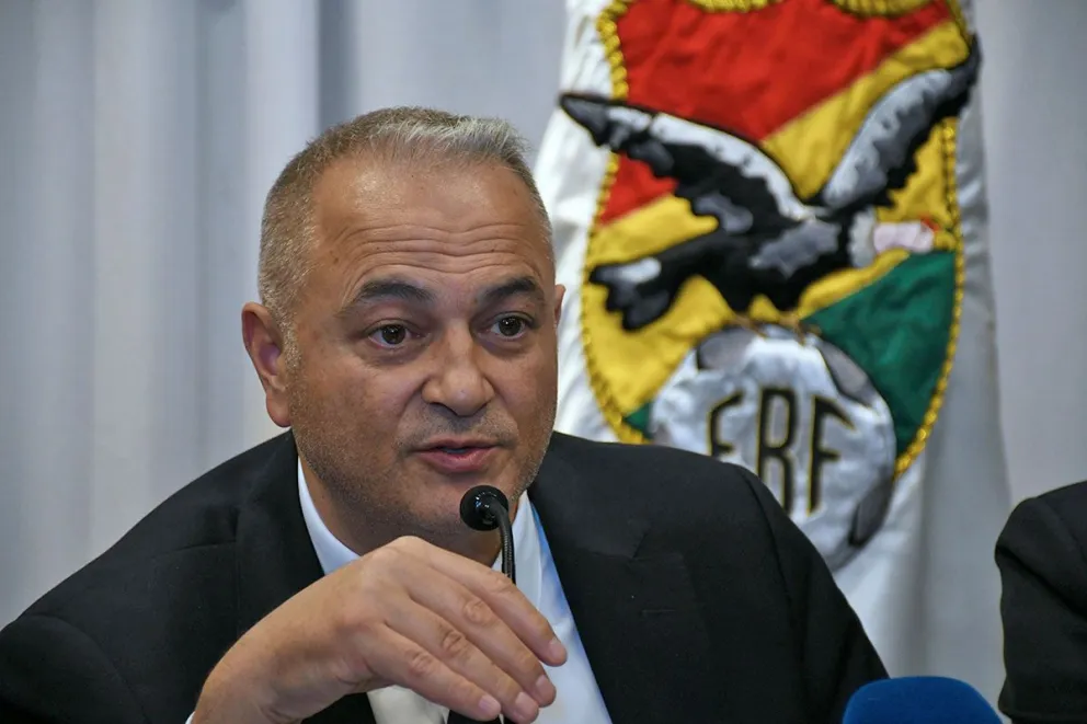 Fernando Costa, presidente de la Federación Boliviana de Fútbol. Foto: APG