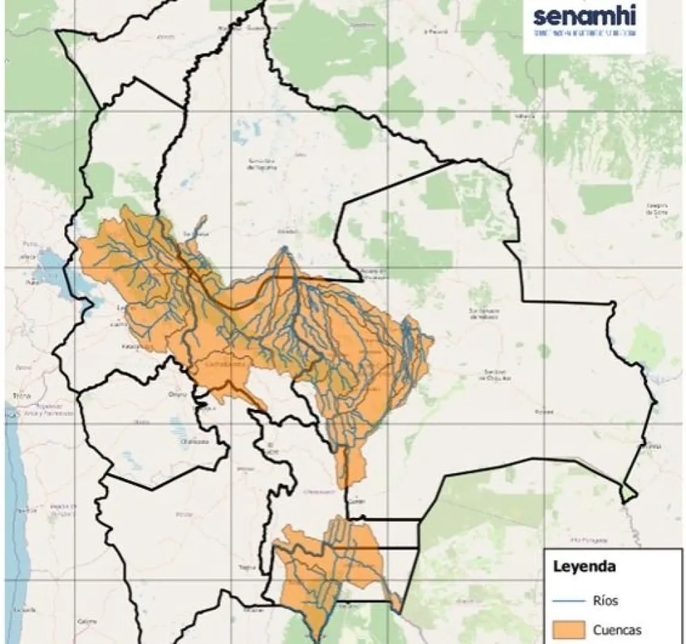 La alerta hidrológica para cinco departamentos. Foto: Senamhi