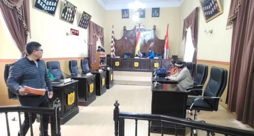 La sesión del Concejo de Potosí del sábado. Foto: El Potosí