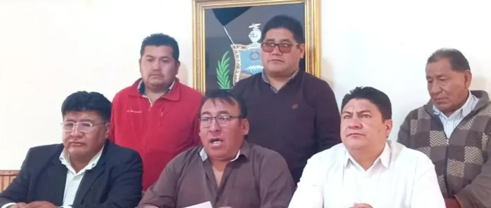 Dirigencia de los choferes de La Paz. Foto archivo