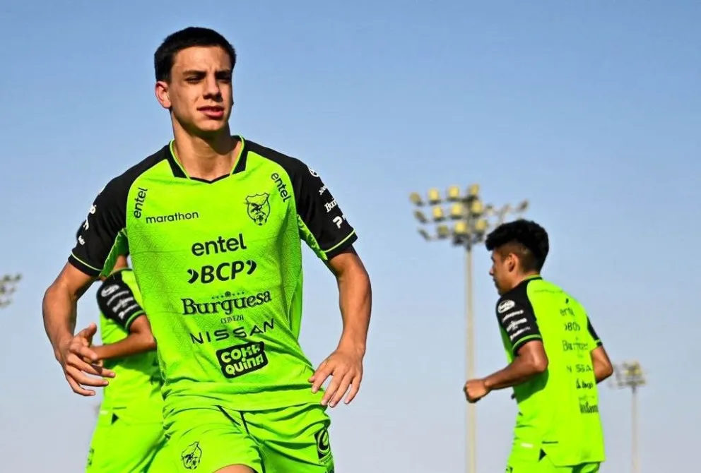 Nabil Nacif en un entrenamiento de la Selección sub-17. Foto: La Verde - FBF