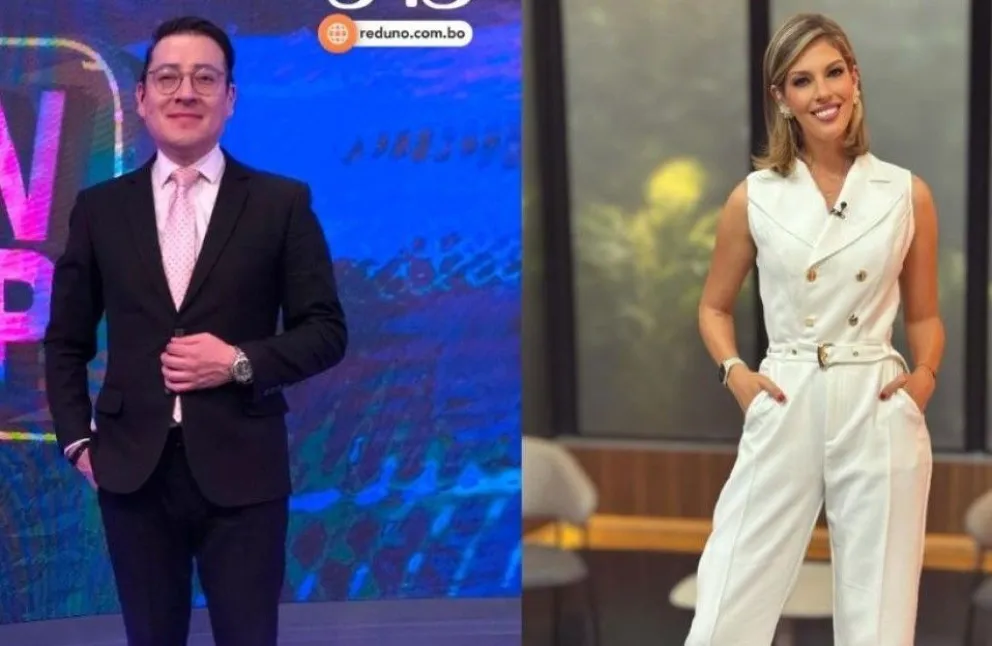 Los presentadores Juan Carlos Monroy y Maywa Jauregui serán los moderadores del debate de los candidatos a Gobernadores de La Paz. Foto: Composición Visión 360/QNMP y Facebook