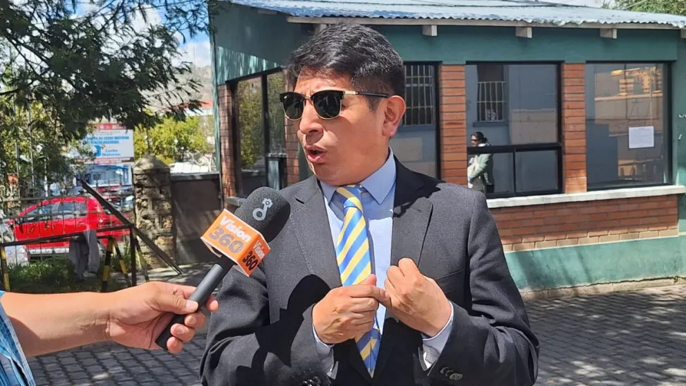 Alanoca en entrevista. Foto: Visión 360 