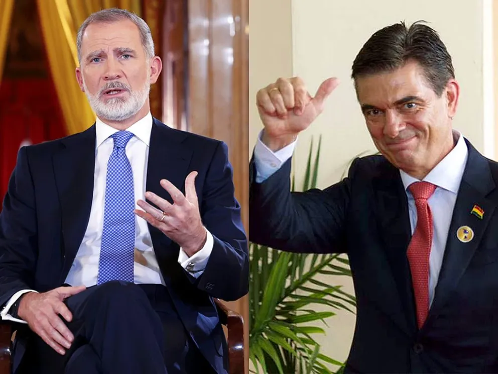 El rey Felipe y Paz. Fotos: ABI 