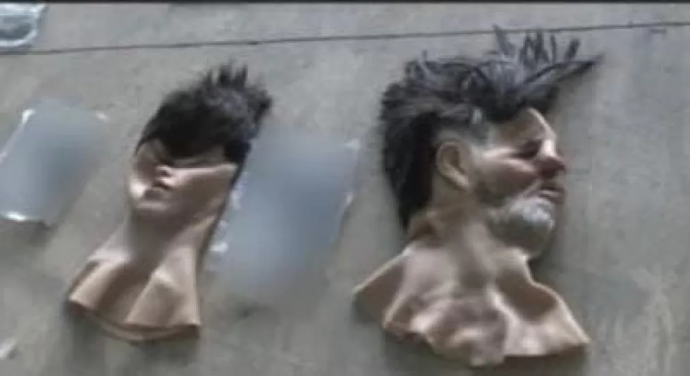 Las máscara fueron halladas en viviendas vinculadas a Sebastián Marset. Foto: ABI