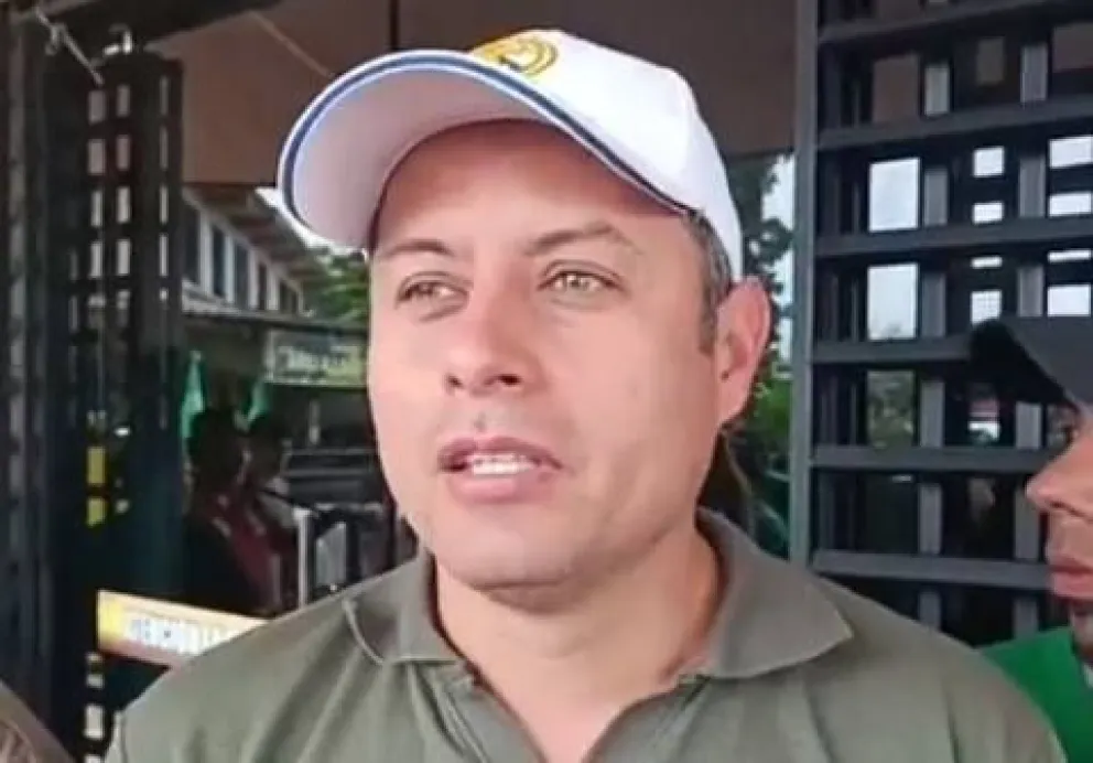 El vicepresidente, Edmand Lara, estuvo en Villa Montes, donde participó en el cierre de campaña de los candidatos de ISA. Foto Noticias El Chaqueñito